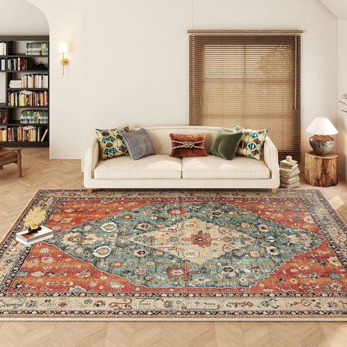 Amazon｜[DLAWF] ペルシャ絨毯 ラグ ラグマット オリエンタル柄